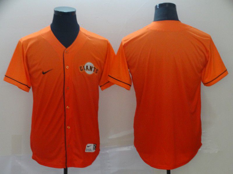 Men San Francisco Giants Blank Orange Nike Fade MLB Jersey